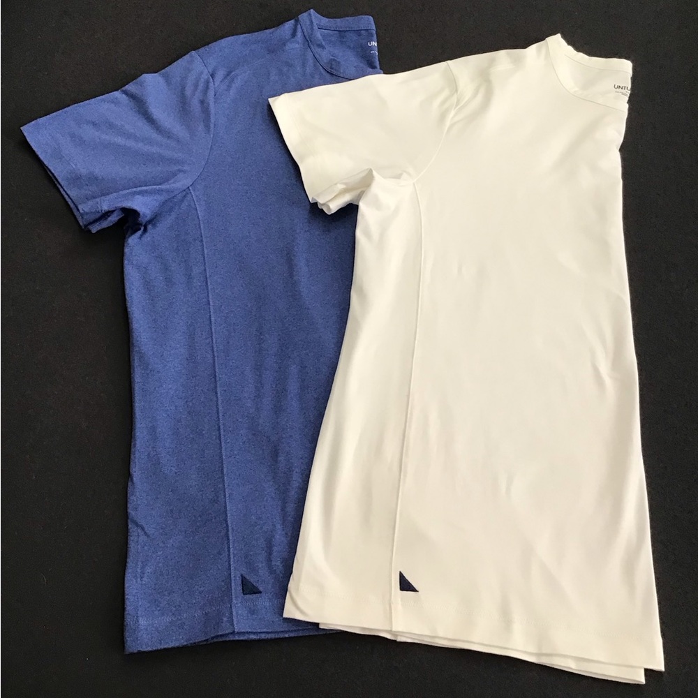 2 UNTUCKit Men’s XL Performance Tee’s workout Gym T-Shirts NWOT